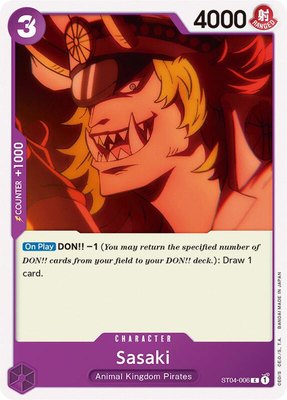 Sasaki, Starter Deck 4: Animal Kingdom Pirates