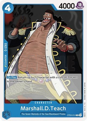 Marshall.D.Teach, Starter Deck 3: The Seven Warlords of The Sea