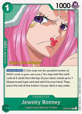 Jewelry Bonney, Super Pre-Release Starter Deck 2: Worst Generation