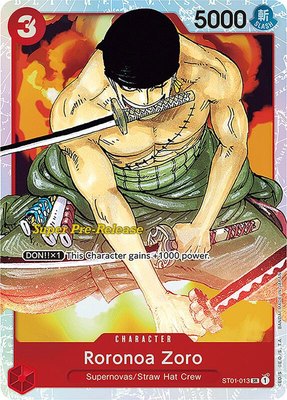Roronoa Zoro, Super Pre-Release Starter Deck 1: Straw Hat Crew