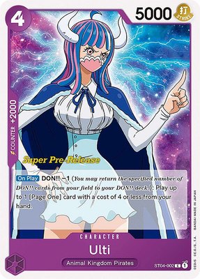 Ulti, Super Pre-Release Starter Deck 4: Animal Kingdom Pirates