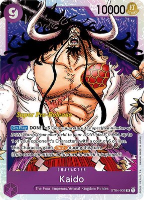 Kaido (003), Super Pre-Release Starter Deck 4: Animal Kingdom Pirates