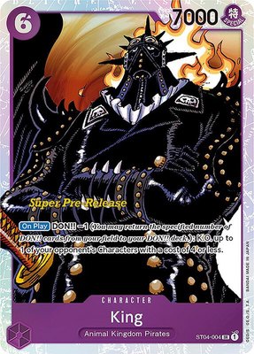 King, Super Pre-Release Starter Deck 4: Animal Kingdom Pirates