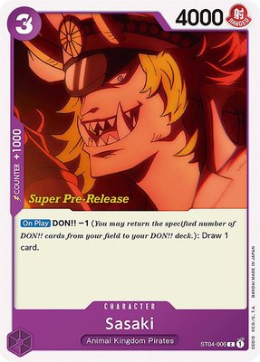 Sasaki, Super Pre-Release Starter Deck 4: Animal Kingdom Pirates