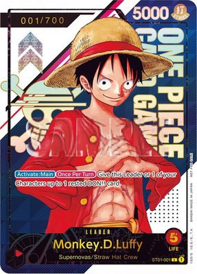 Monkey.D.Luffy [Serial Number], One Piece Promotion Cards