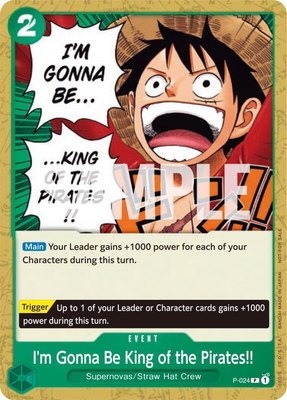 I'm Gonna Be King of the Pirates!!, One Piece Promotion Cards