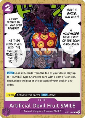 Artificial Devil Fruit SMILE, Romance Dawn