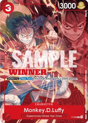 Monkey.D.Luffy (Winner Pack Vol. 1), One Piece Promotion Cards