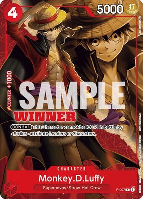 Monkey.D.Luffy (Winner Pack Vol. 1), One Piece Promotion Cards