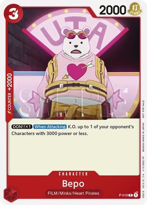 Bepo (One Piece Film Red), One Piece Promotion Cards