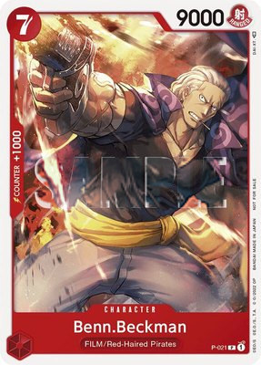 Benn.Beckman (One Piece Film Red), One Piece Promotion Cards