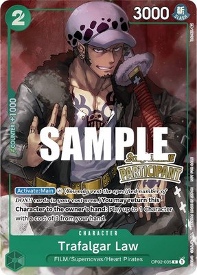 Trafalgar Law (Online Regional 2023) [Participant], One Piece Promotion Cards