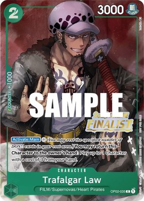 Trafalgar Law (Online Regional 2023) [Finalist], One Piece Promotion Cards