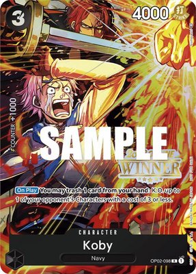 Koby (Online Regional 2023) [Winner], One Piece Promotion Cards