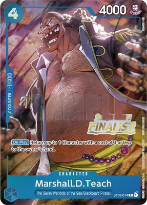 Marshall.D.Teach (Online Regional 2023) [Finalist], One Piece Promotion Cards