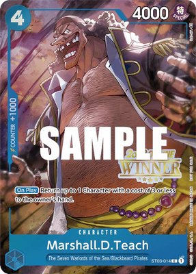 Marshall.D.Teach (Online Regional 2023) [Winner], One Piece Promotion Cards
