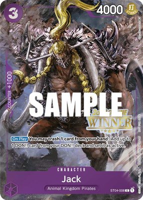 Jack (Online Regional 2023) [Winner], One Piece Promotion Cards