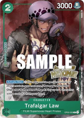 Trafalgar Law (Offline Regional 2023) [Participant], One Piece Promotion Cards