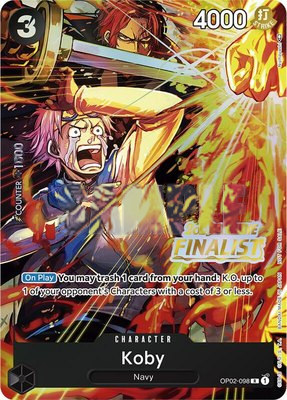 Koby (Offline Regional 2023) [Finalist], One Piece Promotion Cards