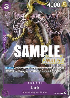 Jack (Offline Regional 2023) [Finalist], One Piece Promotion Cards