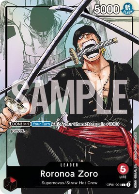 Roronoa Zoro (Alternate Art), One Piece Promotion Cards