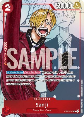 Sanji (Alternate Art), One Piece Promotion Cards