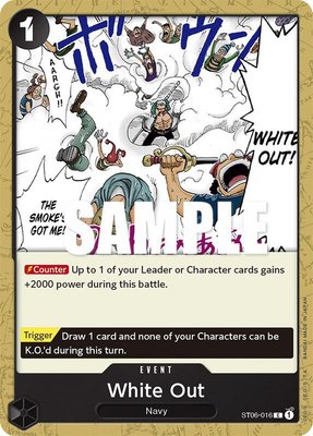 White Out, Starter Deck 6: Absolute Justice