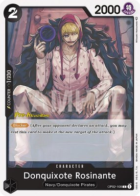 Donquixote Rosinante, Paramount War Pre-Release Cards