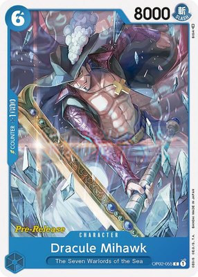 Dracule Mihawk, Paramount War Pre-Release Cards