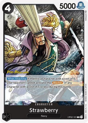 Strawberry, Paramount War Pre-Release Cards