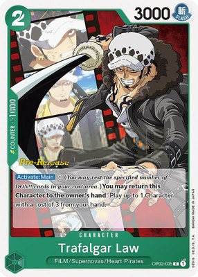 Trafalgar Law, Paramount War Pre-Release Cards