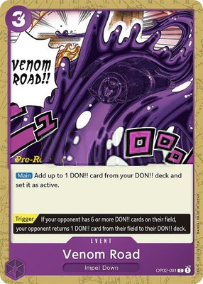 Venom Road, Paramount War Pre-Release Cards