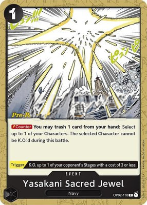 Yasakani Sacred Jewel, Paramount War Pre-Release Cards