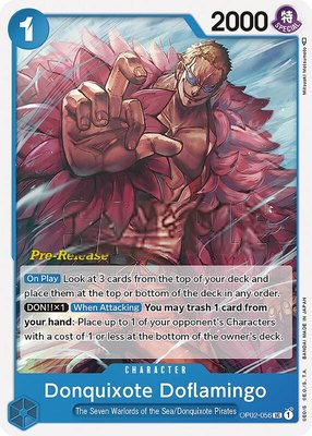 Donquixote Doflamingo, Paramount War Pre-Release Cards