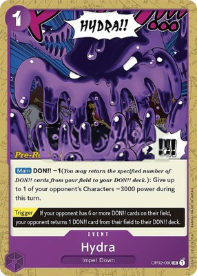 Hydra, Paramount War Pre-Release Cards