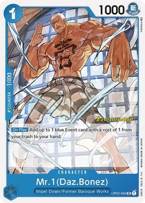 Mr.1 (Daz.Bonez), Paramount War Pre-Release Cards