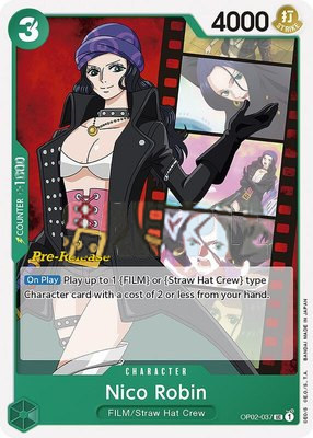 Nico Robin, Paramount War Pre-Release Cards