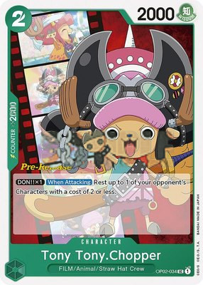 Tony Tony.Chopper, Paramount War Pre-Release Cards