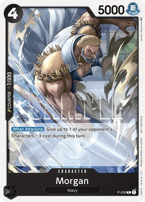 Morgan (Pirates Party Vol. 2), One Piece Promotion Cards