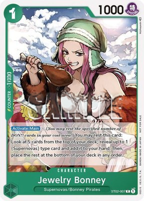 Jewelry Bonney (Tournament Pack Vol. 3) [Participant], One Piece Promotion Cards