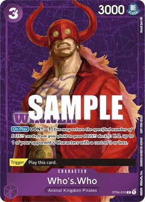 Who's.Who (Tournament Pack Vol. 3) [Winner], One Piece Promotion Cards
