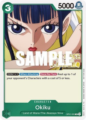 Okiku (Judge), One Piece Promotion Cards