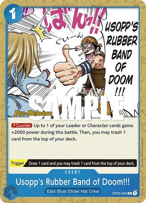 Usopp's Rubber Band of Doom!!!, Pillars of Strength Pre-Release Cards