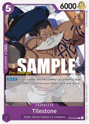 Tilestone, Pillars of Strength Pre-Release Cards
