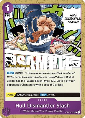 Hull Dismantler Slash, Pillars of Strength Pre-Release Cards