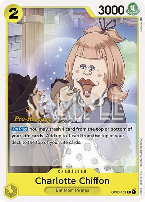Charlotte Chiffon, Pillars of Strength Pre-Release Cards