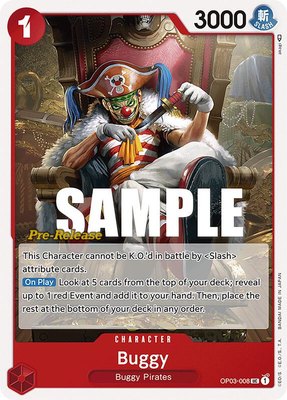 Buggy (008), Pillars of Strength Pre-Release Cards