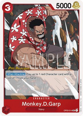 Monkey.D.Garp, Pillars of Strength Pre-Release Cards