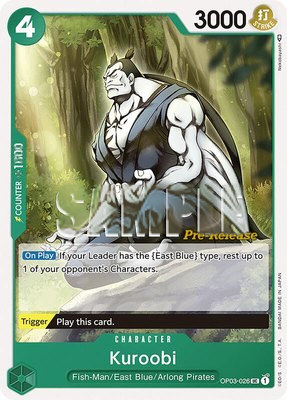 Kuroobi, Pillars of Strength Pre-Release Cards