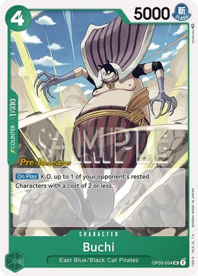 Buchi, Pillars of Strength Pre-Release Cards